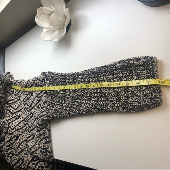 H&M Chunky Open Front Cardigan Dropped Shoulder Ribbed Knit Sweater Size L - Picture 10 of 12